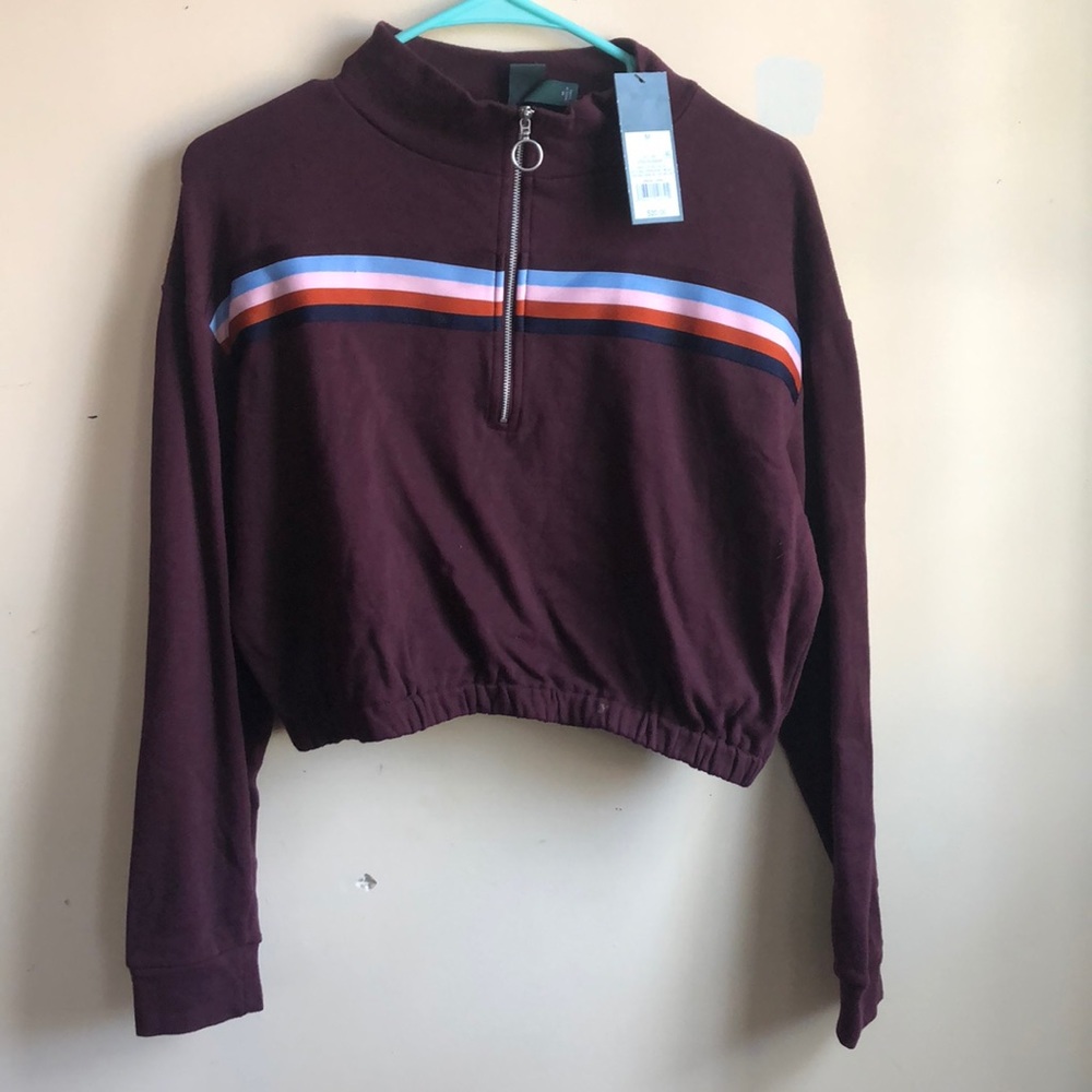 NWT Wild Fable cropped retro sweatshirt